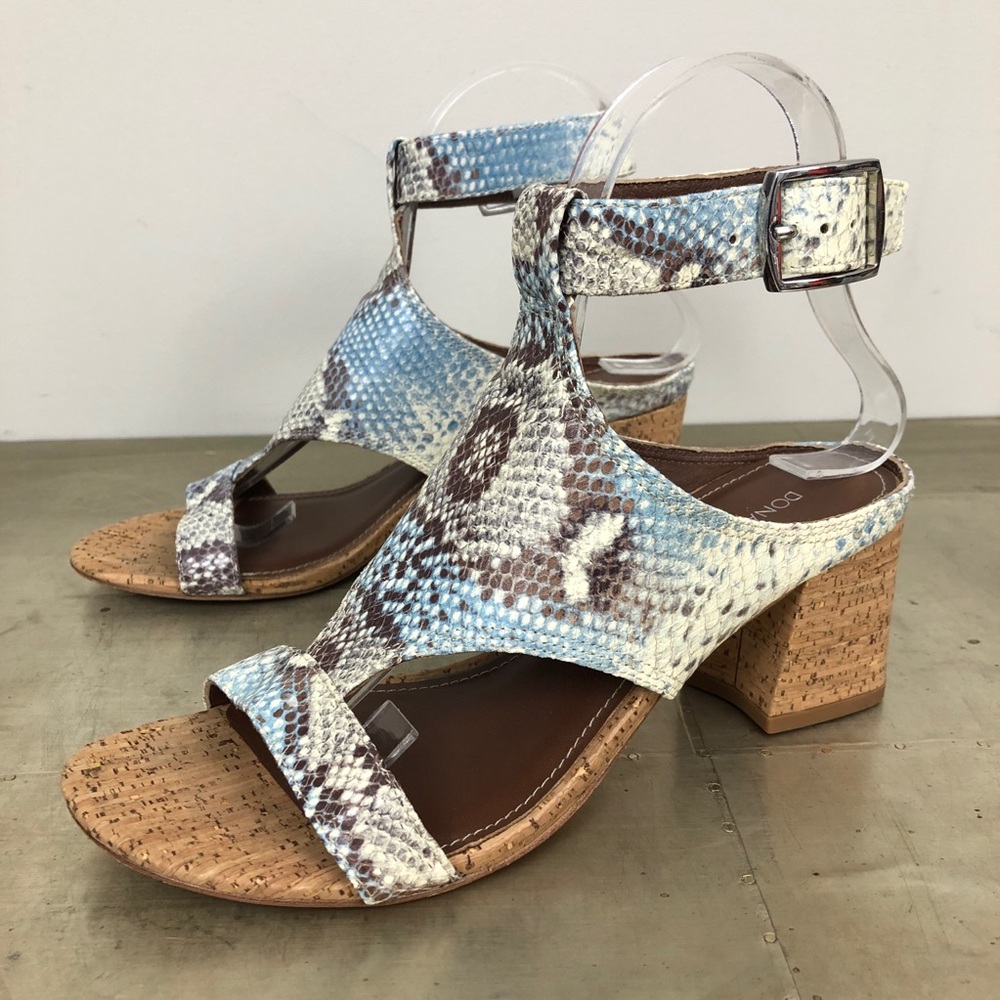 Donald Pliner Ellee Snake Print Sandal Heels